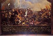 unknow artist, The Battle of Saint Gotthard, bavarian oil-painting